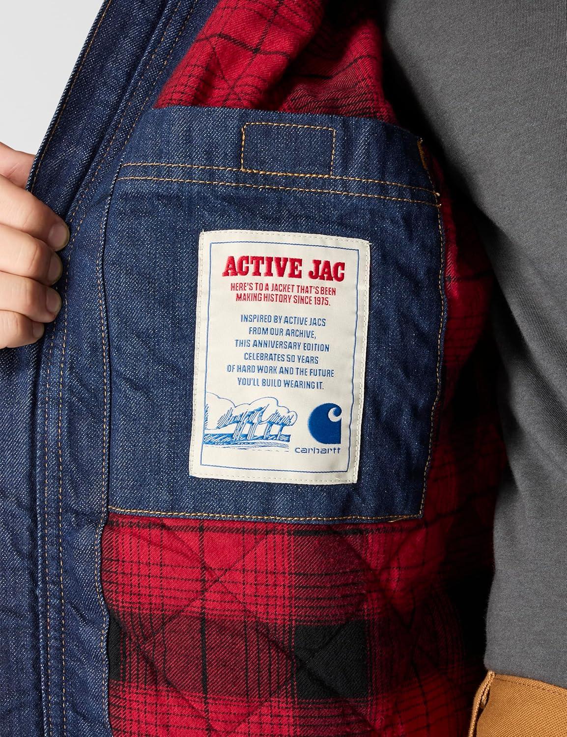 imageCarhartt mens Loose Fit Denim Active JacSawyer