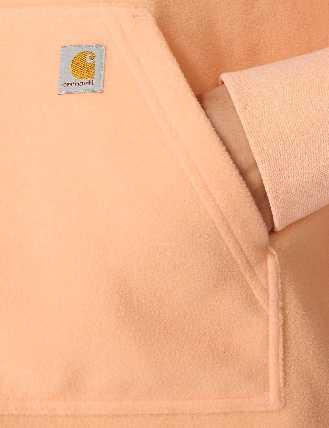 imageCarhartt womens Force Oversizedfit Fleece Hooded SweatshirtRosewater Heather