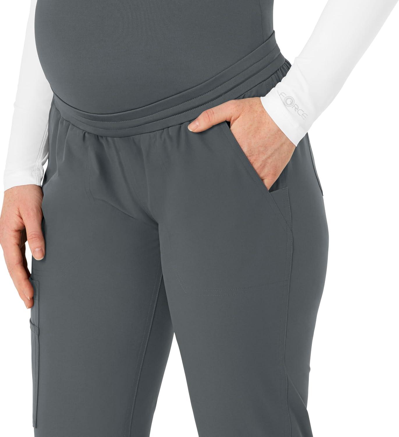 imageForce Essentials Womens Maternity Jogger Scrub PantPewter