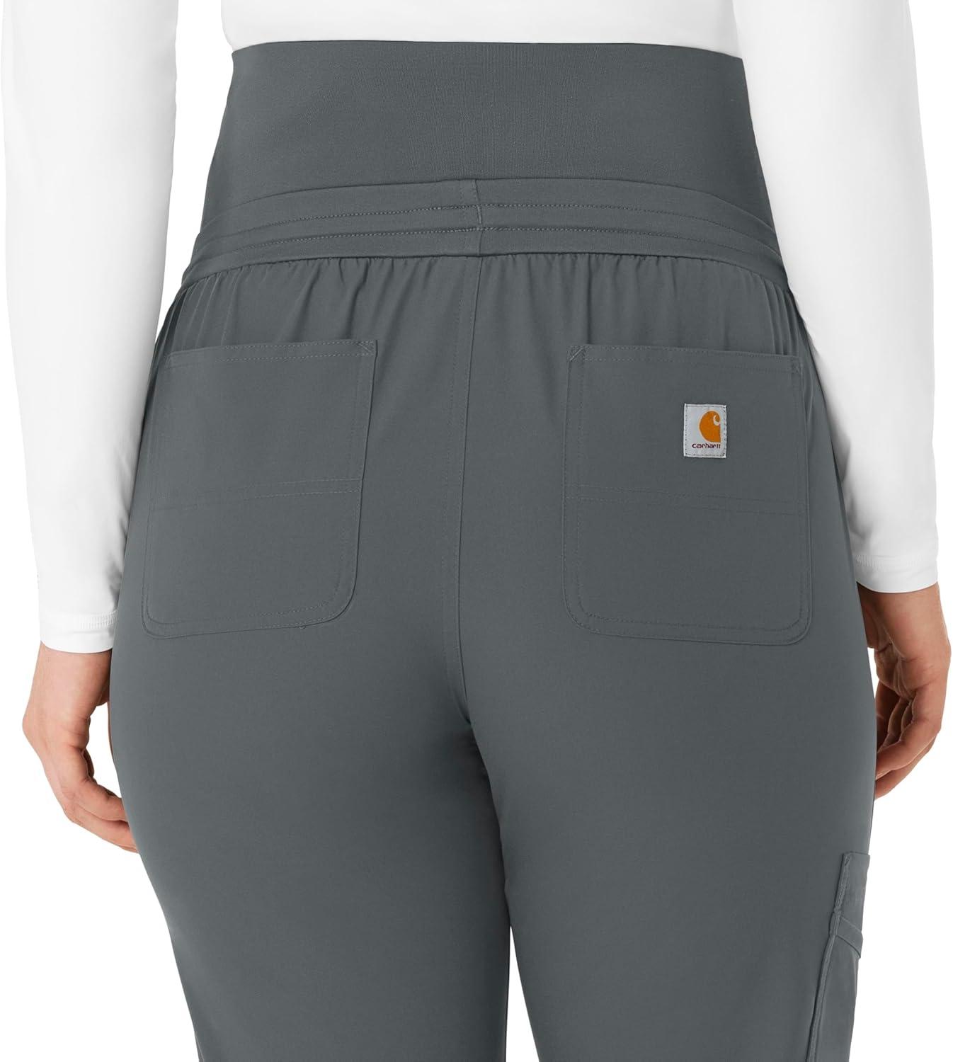 imageForce Essentials Womens Maternity Jogger Scrub PantPewter