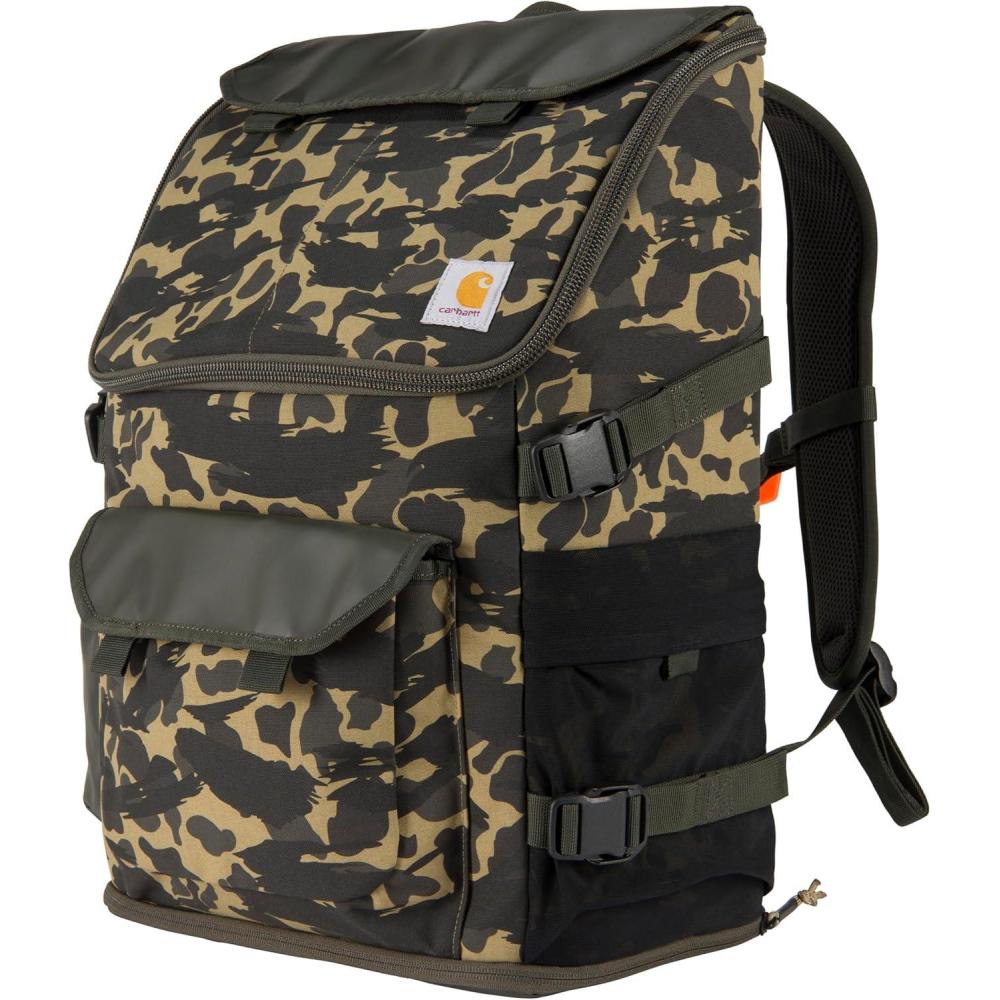 imageCarhartt 35L Nylon Workday Backpack Durable WaterResistant Pack with 15quot Laptop Sleeve and Adjustable Shoulder Straps BlackBlind Duck Camo