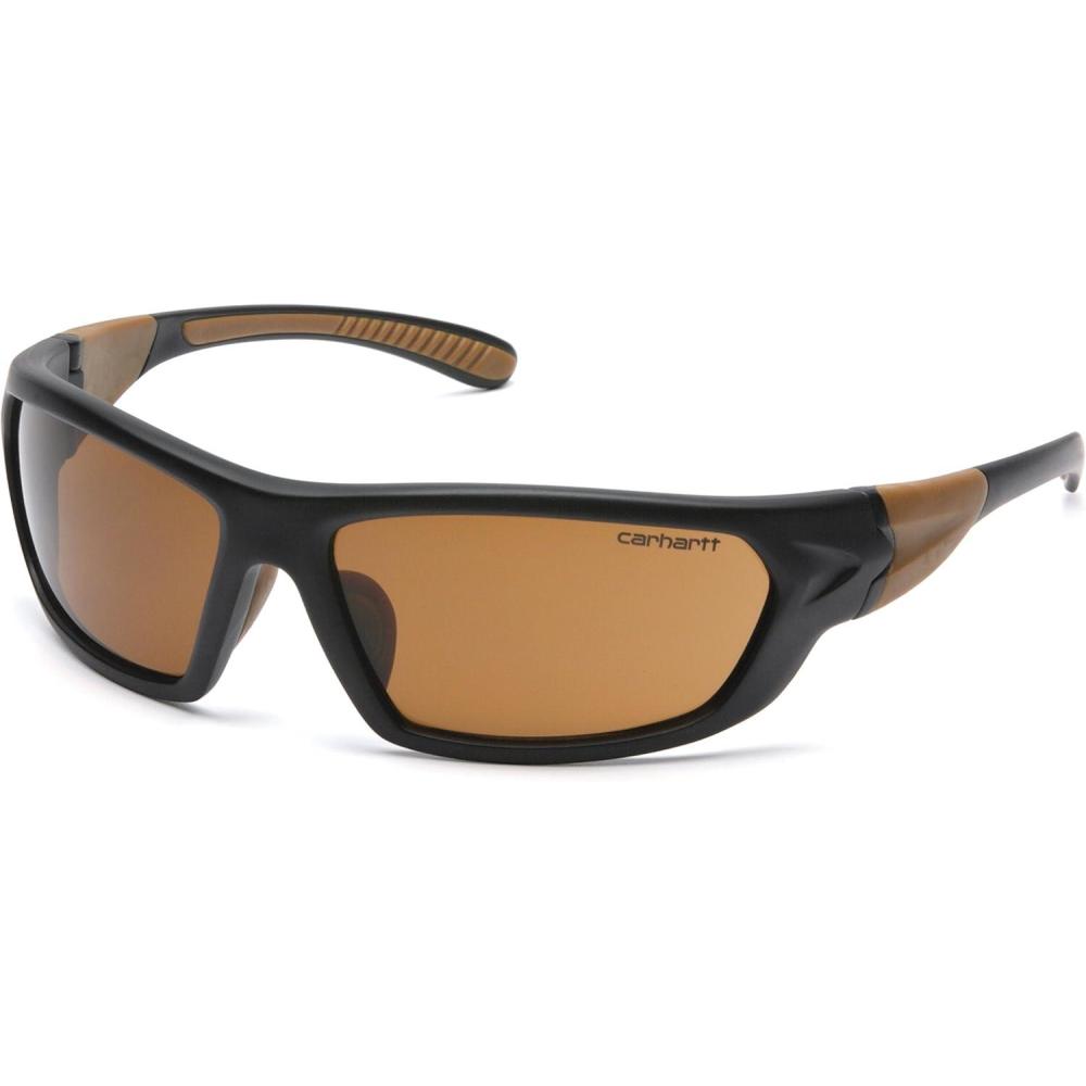 imageCarhartt CHB218DCC Carbondale SAFETY Glasses BlackTan Frame Sandstone Bronze Lens