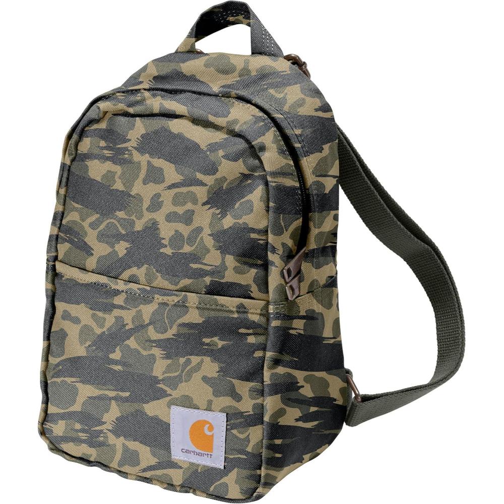 imageCarhartt Classic Mini Backpack Durable WaterResistant Backpack with Adjustable Shoulder Straps Carhartt BrownBlind Duck Camo