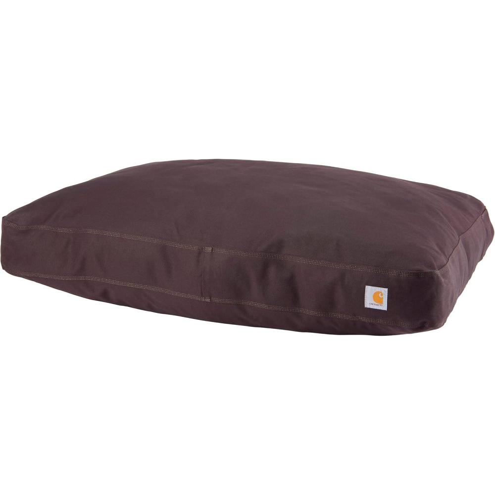 imageCarhartt Durable Canvas Pet Bed Water Resistant Firm Duck Dog Bed Carhartt Brown MediumDeep Wine