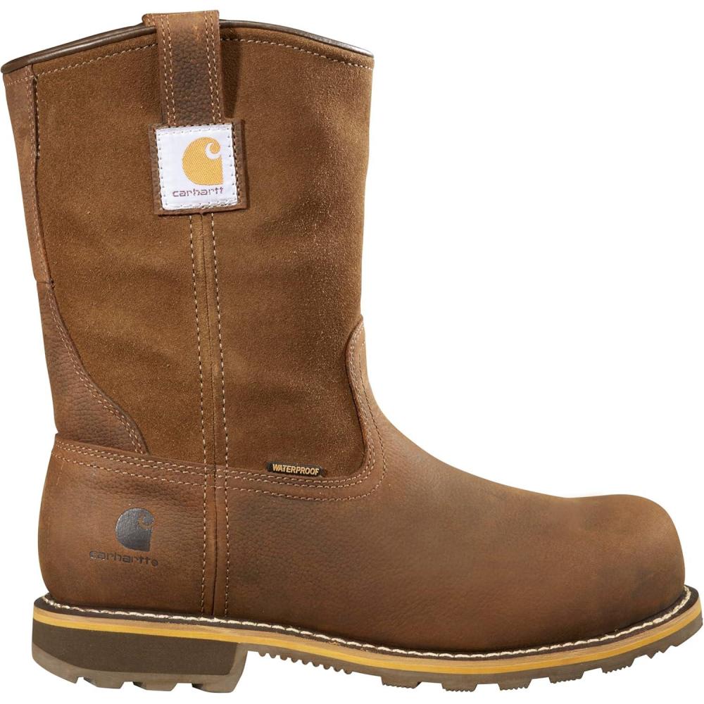 imageCarhartt Footwear CMP1453 Waterproof Pull On BootBison Brown Oil Tan