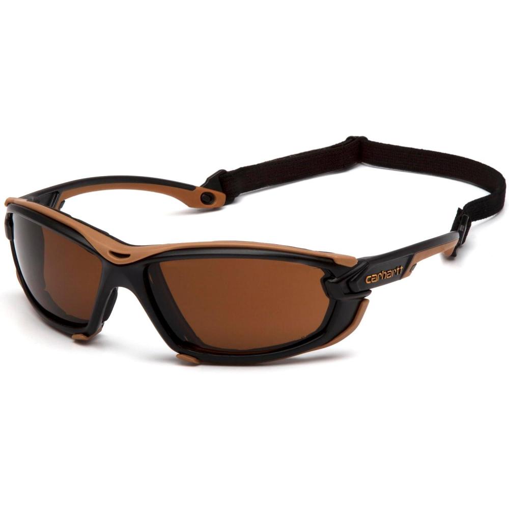 imageCarhartt Gear CHB1020DTMP Toccoa Gray AntiFog Lens One Size Fits All BlackTanSandstone Bronze H2max Antifog Lens Blacktan Frame