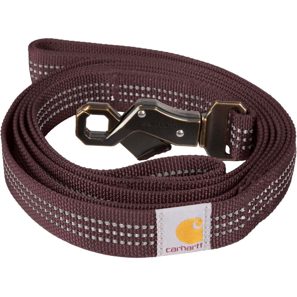 imageCarhartt Gear P0000570 Dual Handle Dog Leash Large BlackDeep Wine