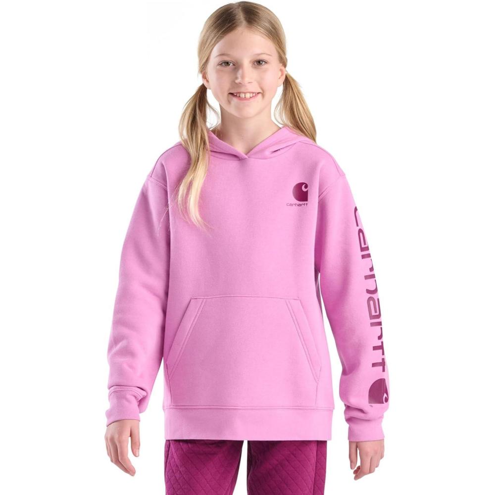 imageCarhartt Girls Hooded Pullover SweatshirtCrocus
