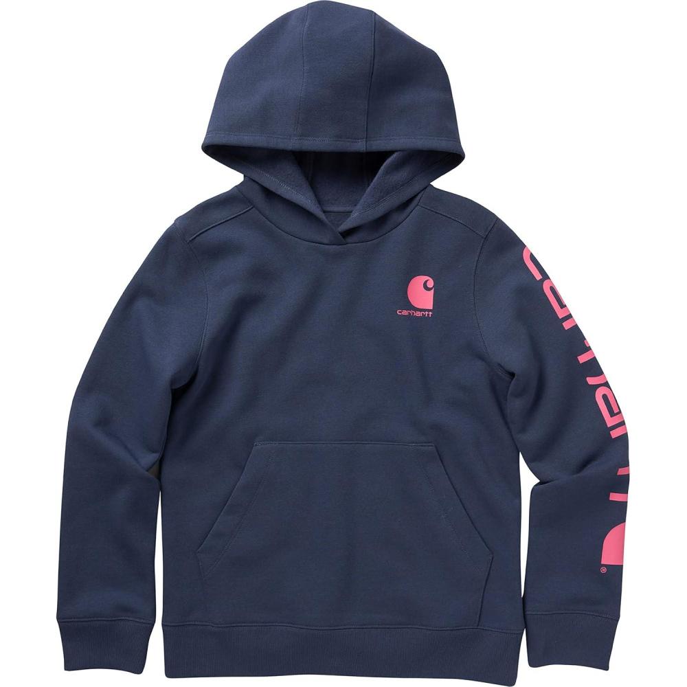 imageCarhartt Girls Hooded Pullover SweatshirtDark Denim