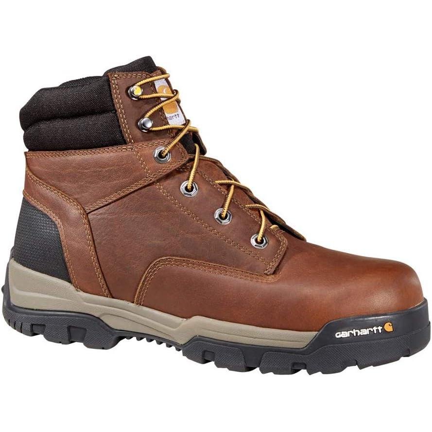 imageCarhartt Ground Force 6quot Waterproof Composite Toe Work Boots for MenBrown Oil Tanned Leather