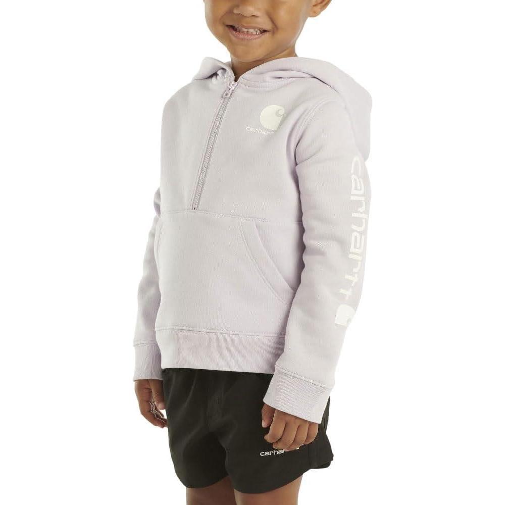 imageCarhartt Kids CA6273 LongSleeve HalfZip Sweatshirt BoysOrchid Petal