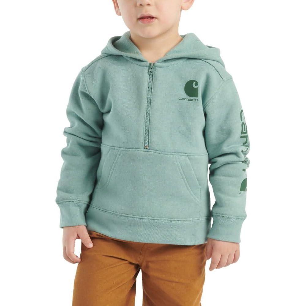 imageCarhartt Kids CA6273 LongSleeve HalfZip Sweatshirt  BoysPatina