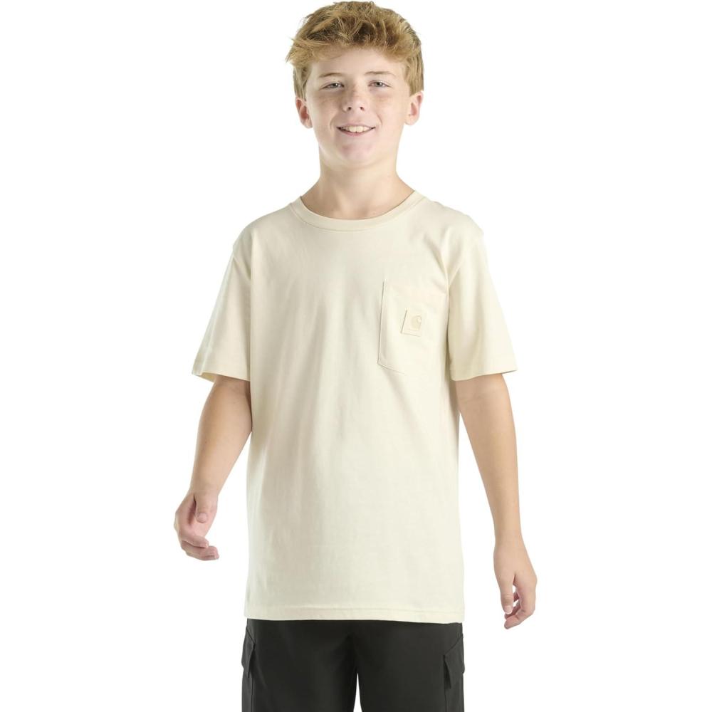 imageCarhartt Kids CA6655 ShortSleeve Pocket TShirt UnisexTurtledove Tonal