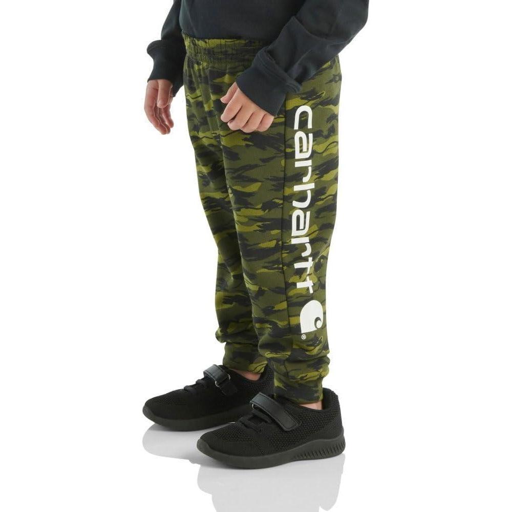 imageCarhartt Kids CK8429 Fleece Logo Sweatpant BoysCamo