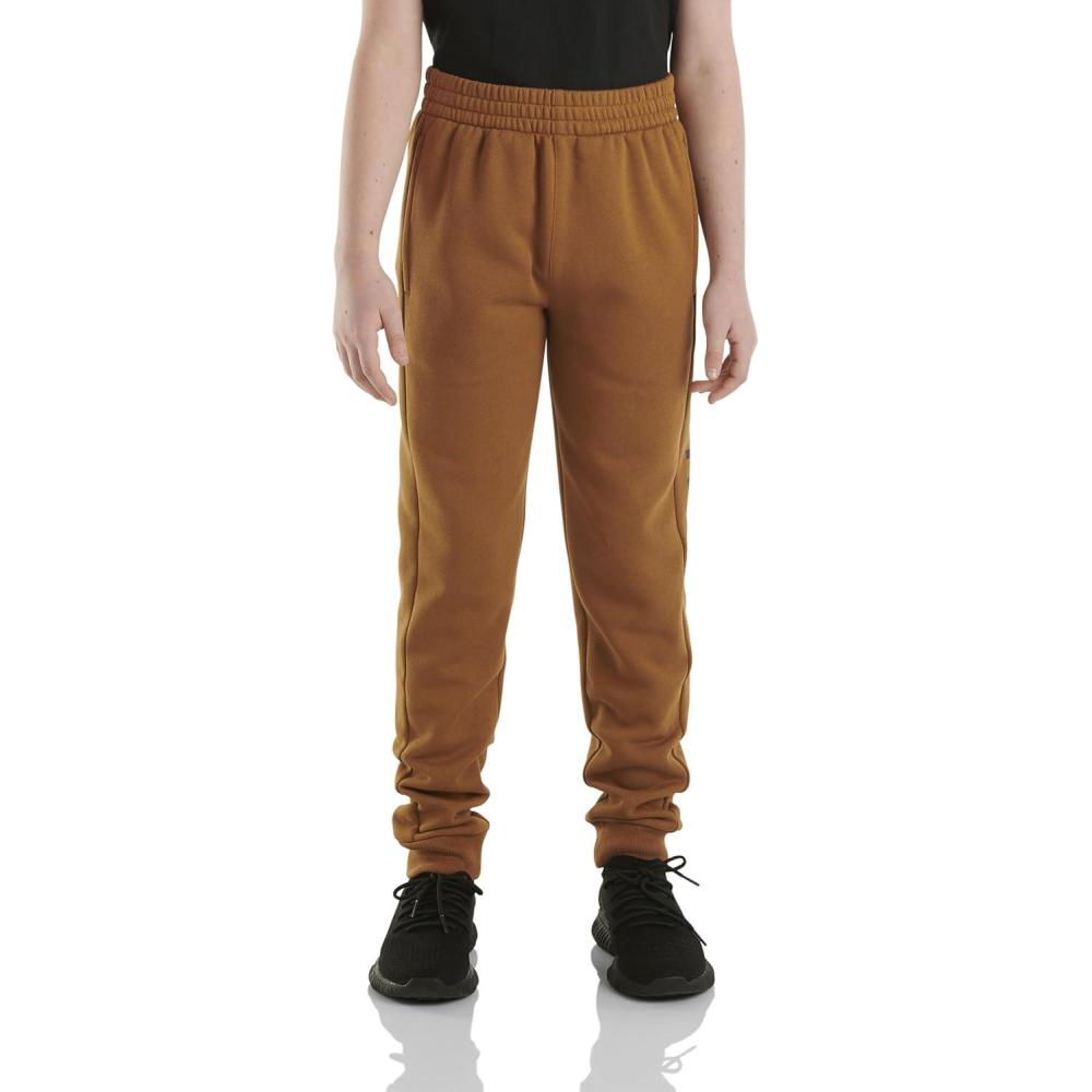 imageCarhartt Kids CK8429 Fleece Logo Sweatpant BoysCarhartt Brown Classic
