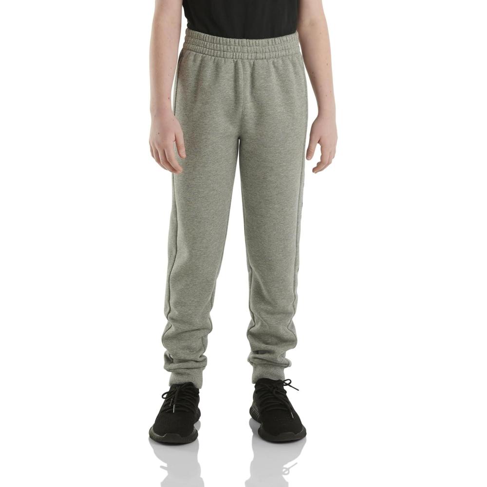 imageCarhartt Kids CK8429 Fleece Logo Sweatpant BoysCharcoal Grey Heather