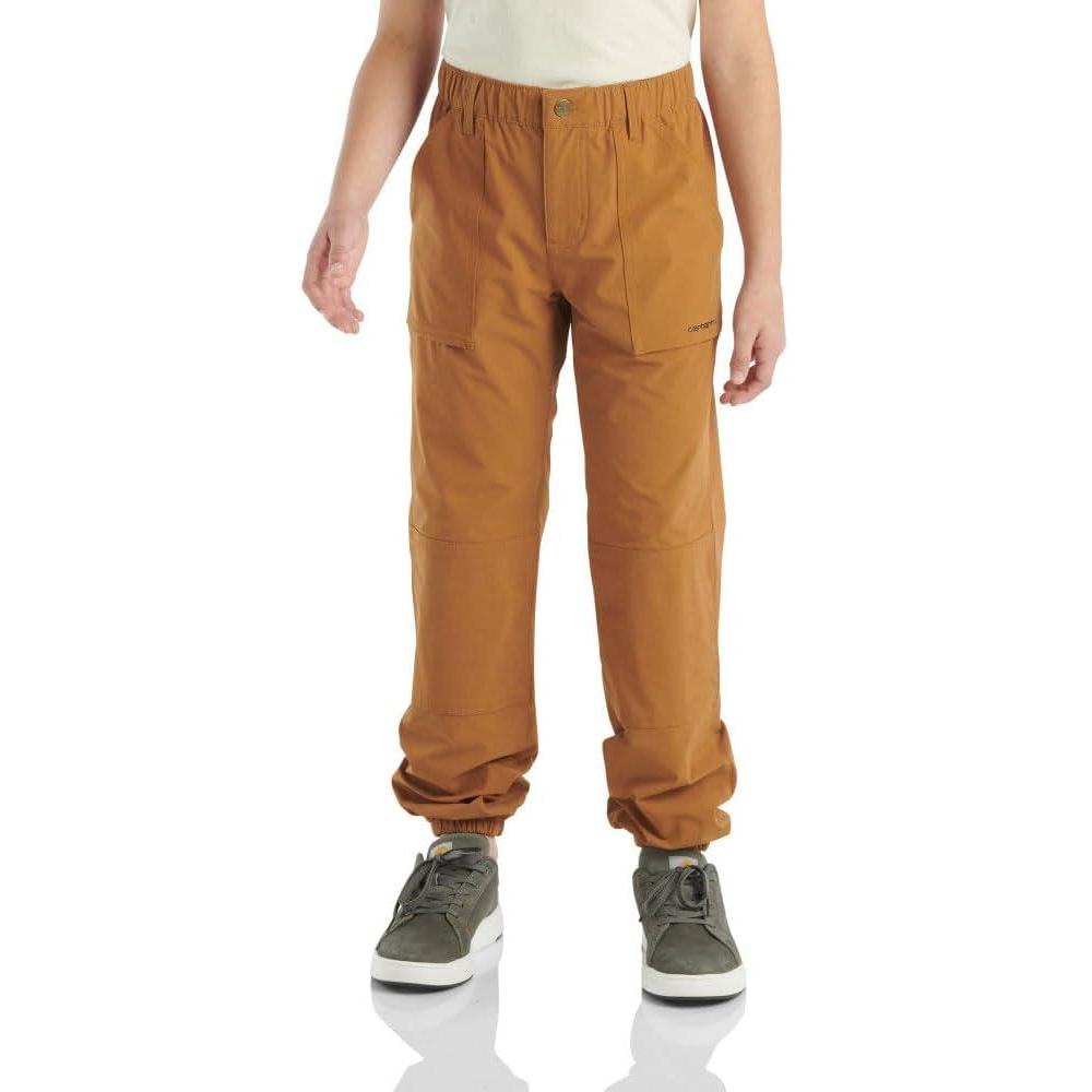 imageCarhartt Kids CK8443 Rugged Flex Loose Fit Utility Jogger  BoysBrown