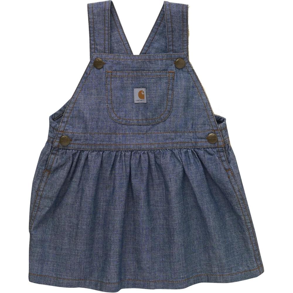 imageCarhartt Kids CY9711 Denim Chambray Jumper GirlsMed Wash Down