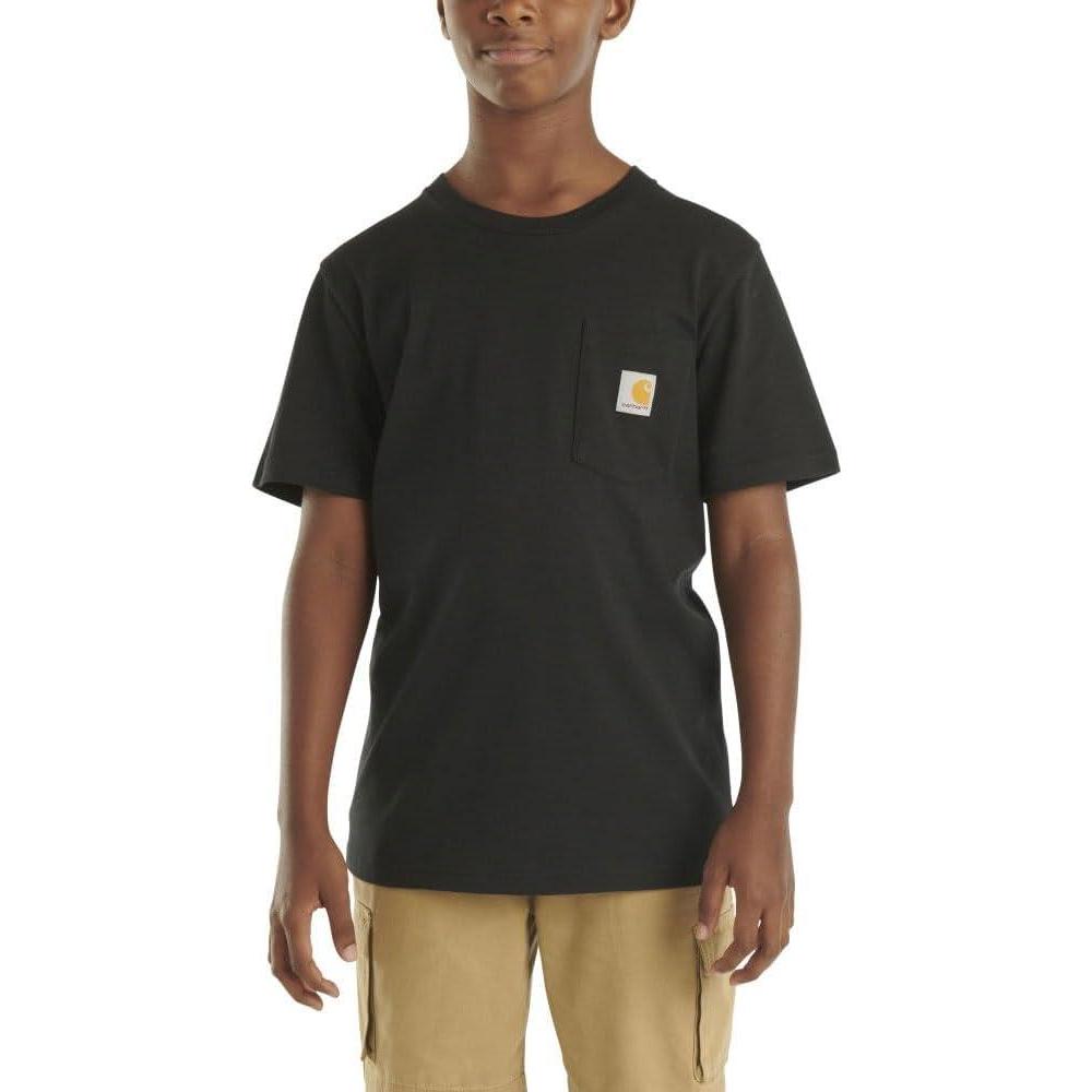 imageCarhartt Kids Short Sleeve Pocket TShirt Tee ShirtBlack