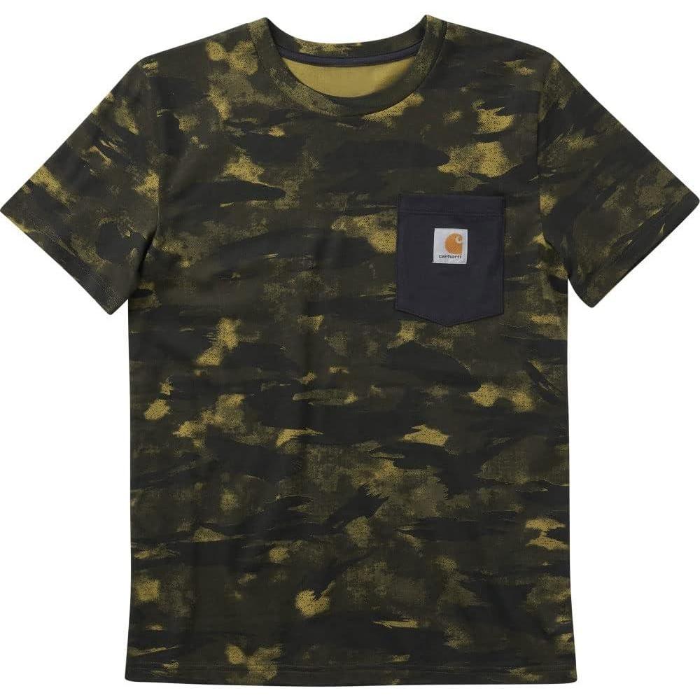 imageCarhartt Kids Short Sleeve Pocket TShirt Tee ShirtBlind Fatigue Camo