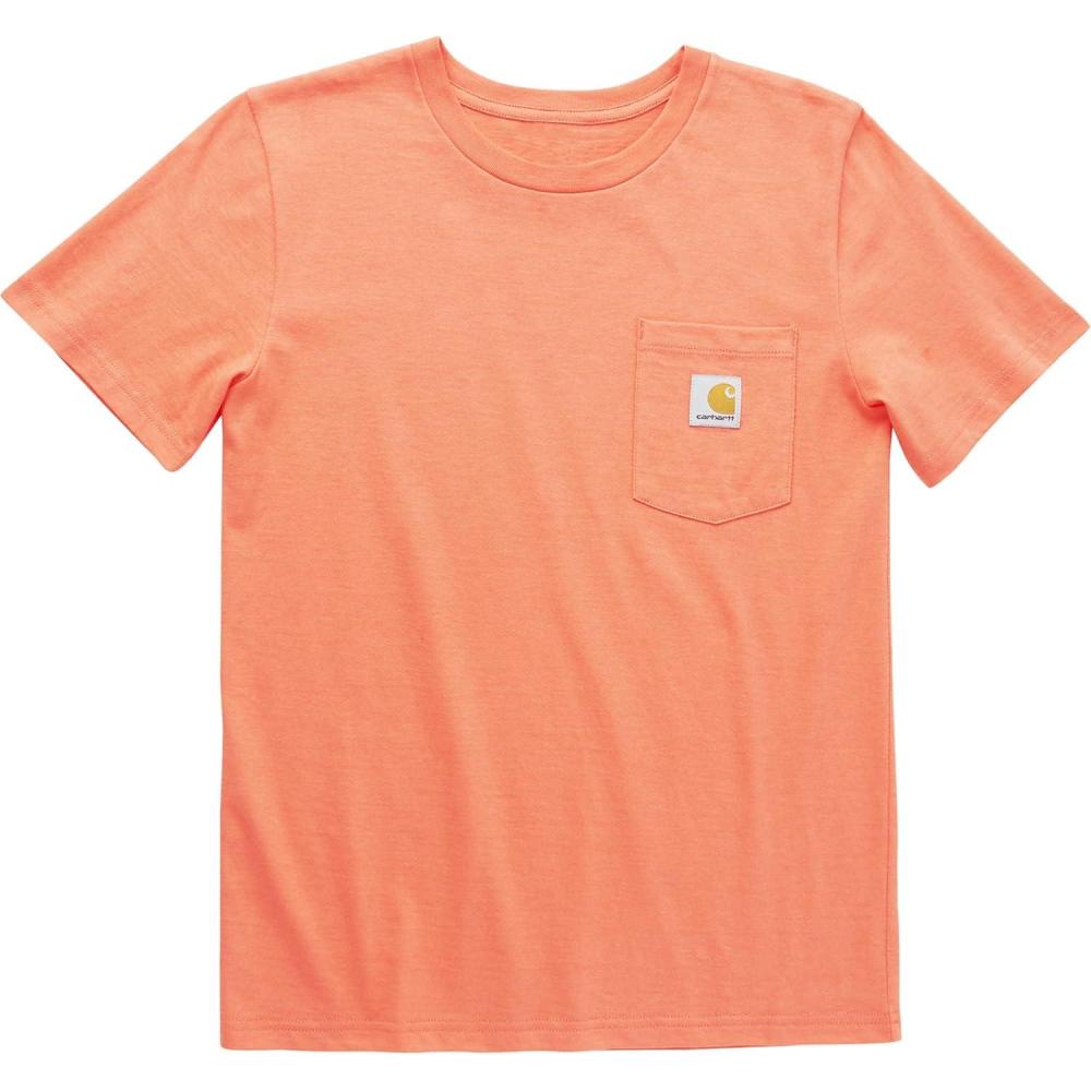 imageCarhartt Kids Short Sleeve Pocket TShirt Tee ShirtHot Coral