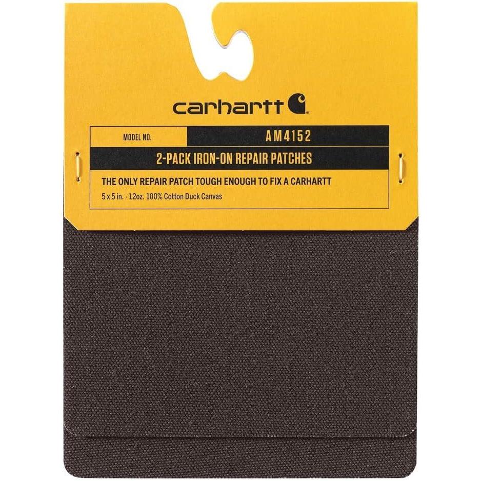 imageCarhartt Mens 104152 Iron On Repair Patch 2 packDark Brown