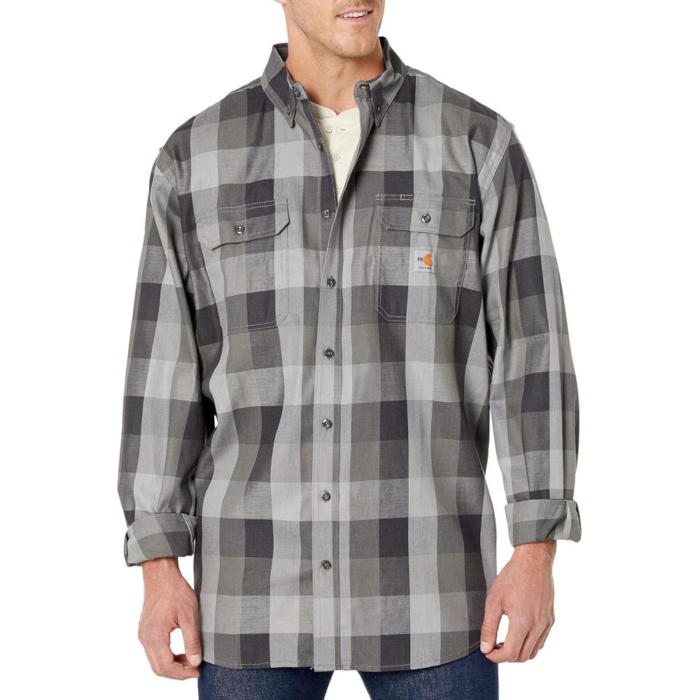 imageCarhartt Mens 104507 FlameResistant Force Rugged Flex LooseSteel