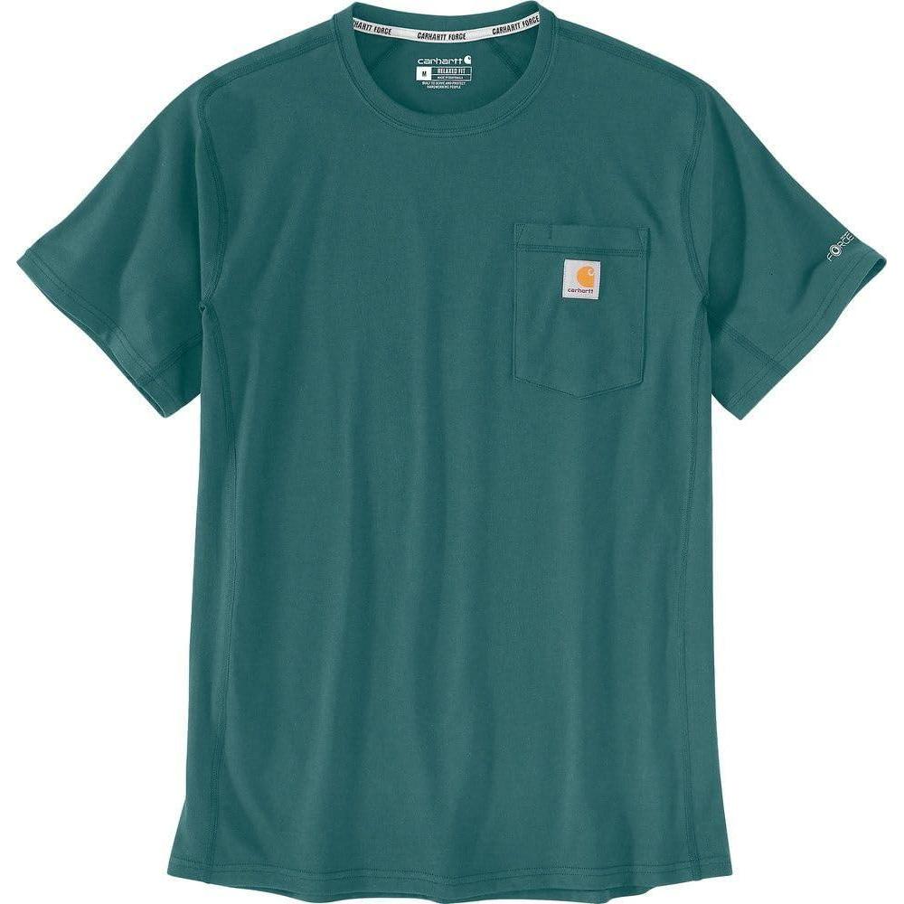 imageCarhartt Mens 104616 Force Relaxed Fit Midweight Short Sleeve PocketTransformative Teal
