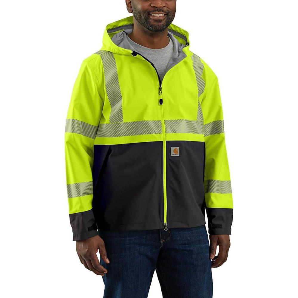 imageCarhartt Mens 106693 HighVisibility Storm Defender Loose Fit LightweBrite Lime