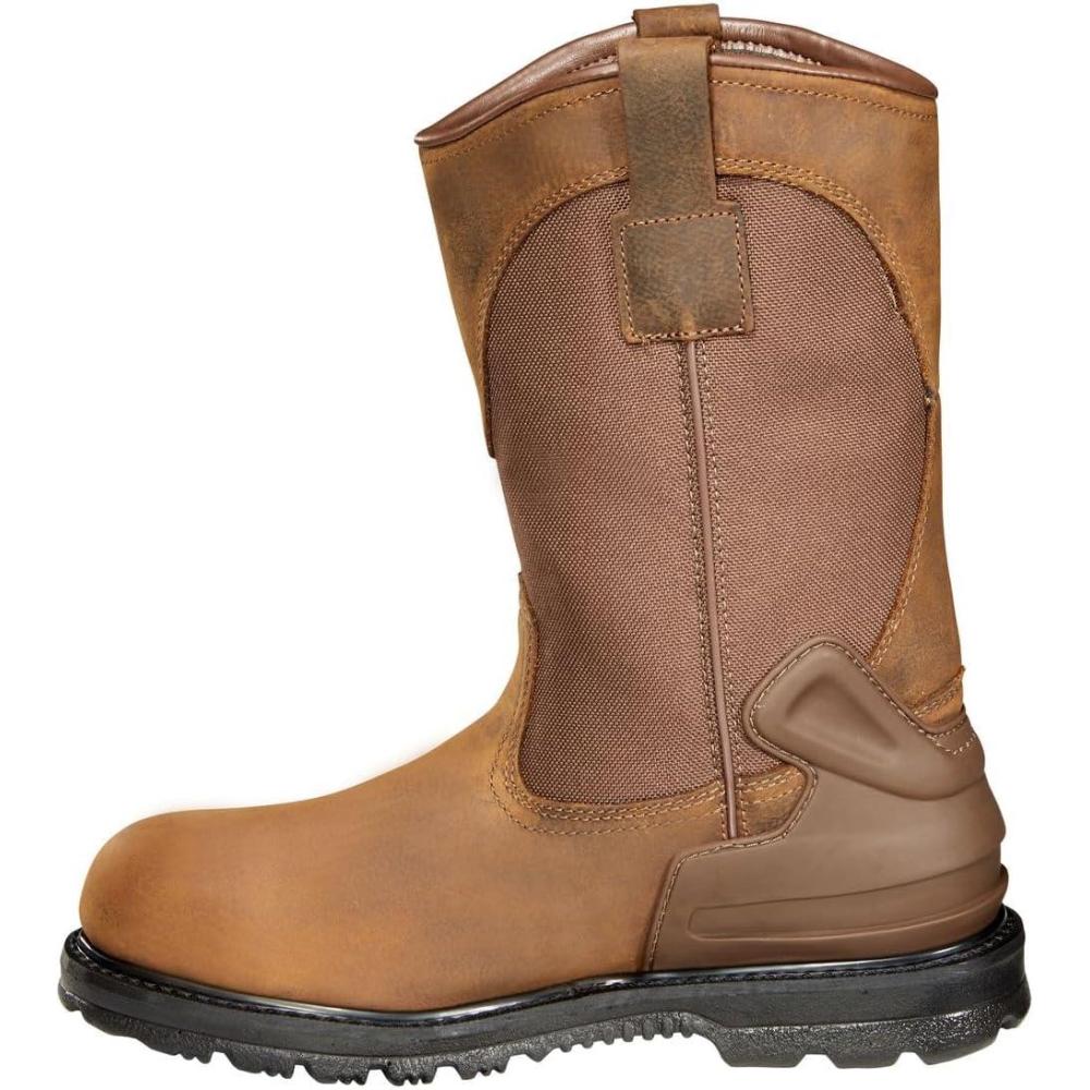 imageCarhartt Mens 11inch Bison Waterproof Work BootsBison Brown Oil Tan