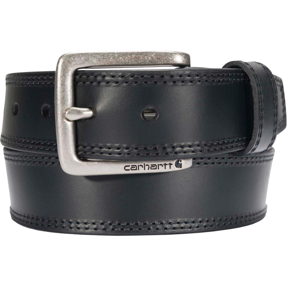 imageCarhartt Mens A0005503 Hamilton BeltBlack W Brushed Roller Finish