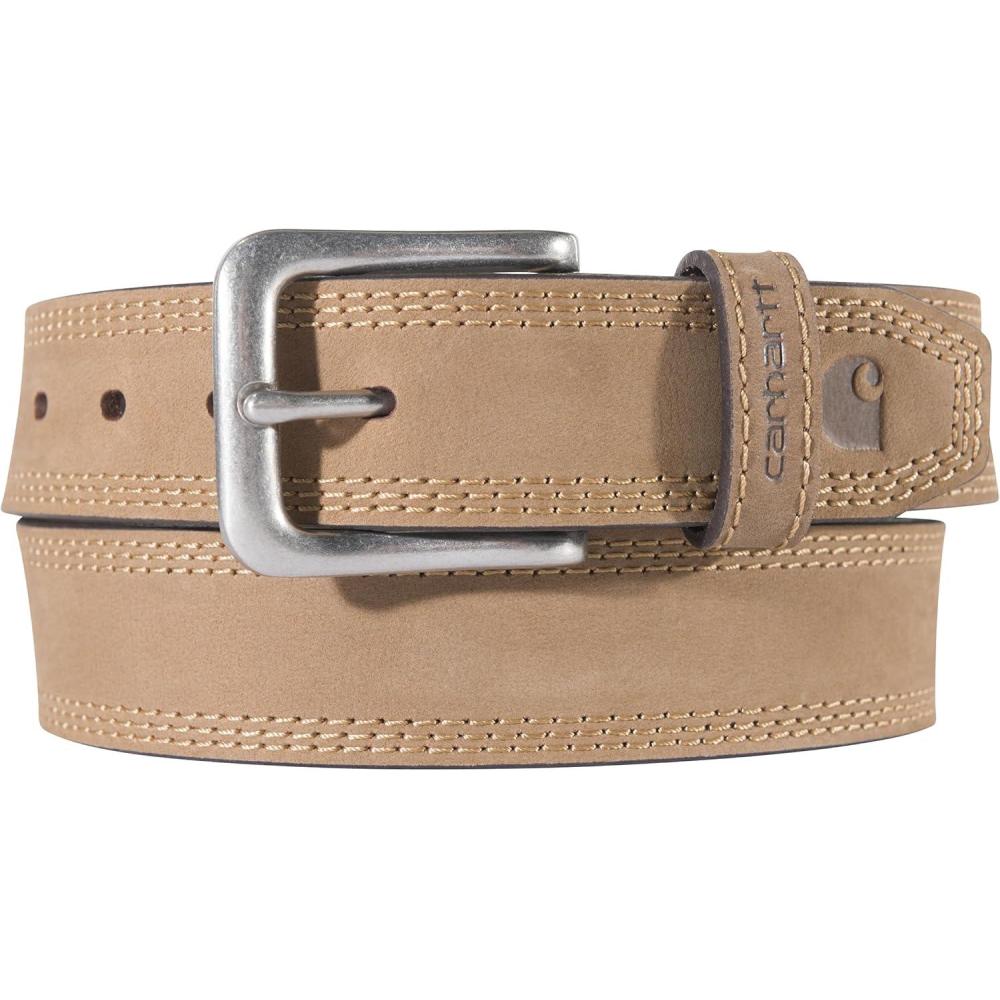 imageCarhartt Mens A0005507 Detroit BeltBrown W Brushed Nickel Finish