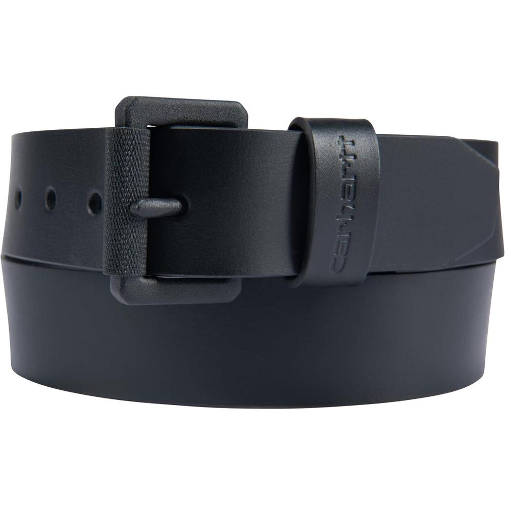 imageCarhartt Mens A0005562 Bridle Leather Roller Buckle BeltBlackBlack Buckle