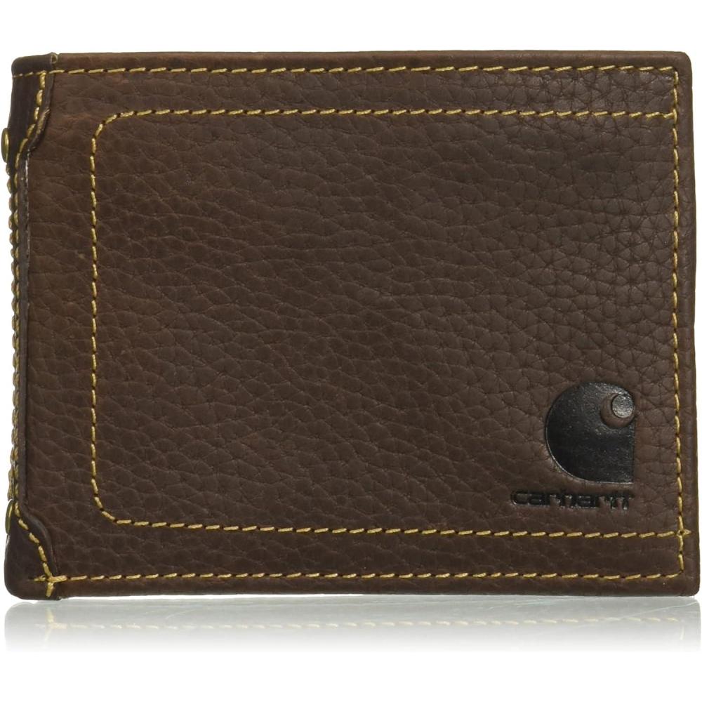 imageCarhartt Mens B0000209 Nubuck Trifold WalletBrown Bifold