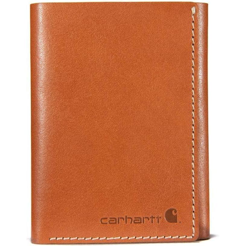 imageCarhartt Mens B0000209 Nubuck Trifold WalletBuff Tanned Leather Rough Cut Tan
