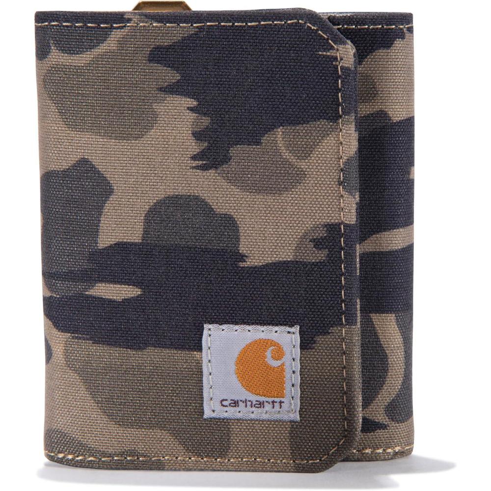 imageCarhartt Mens B0000236 Nylon Duck Trifold Wallet One Size Fits AllNylon Duck Blind Duck Camo