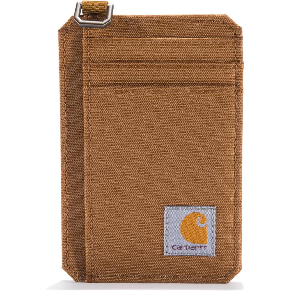 imageCarhartt Mens B0000238 Nylon Duck Front Pocket WalletBrown