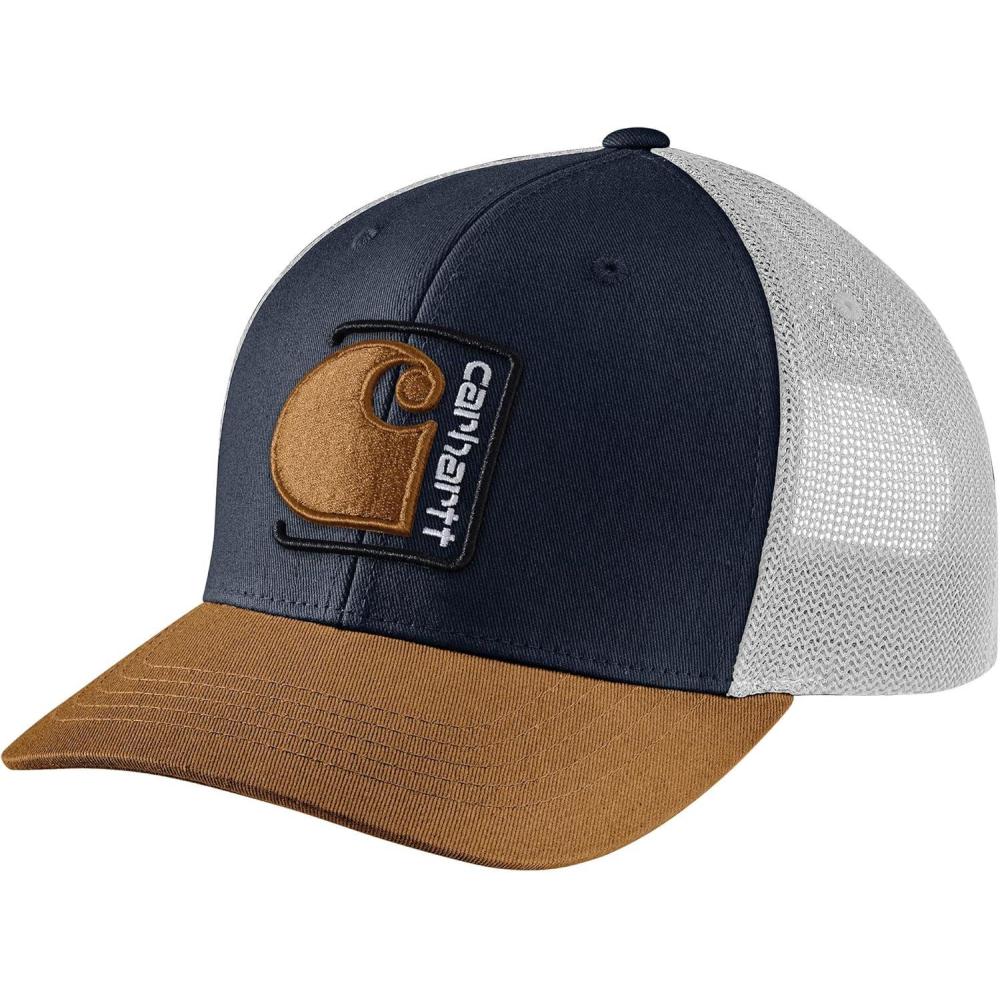 imageCarhartt Mens Canvas MeshBack C Patch CapNavy
