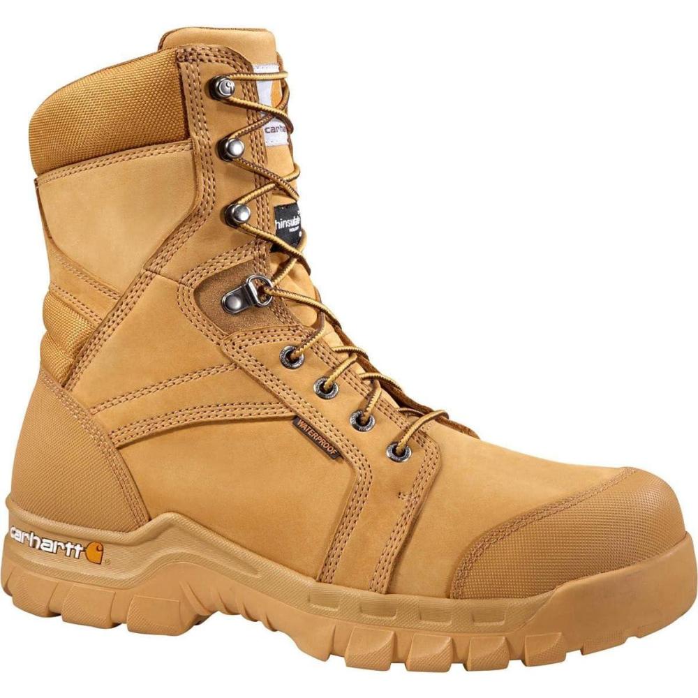 imageCarhartt Mens Cmf8058 Rugflx 8quot Wht Soft Work BootWheat