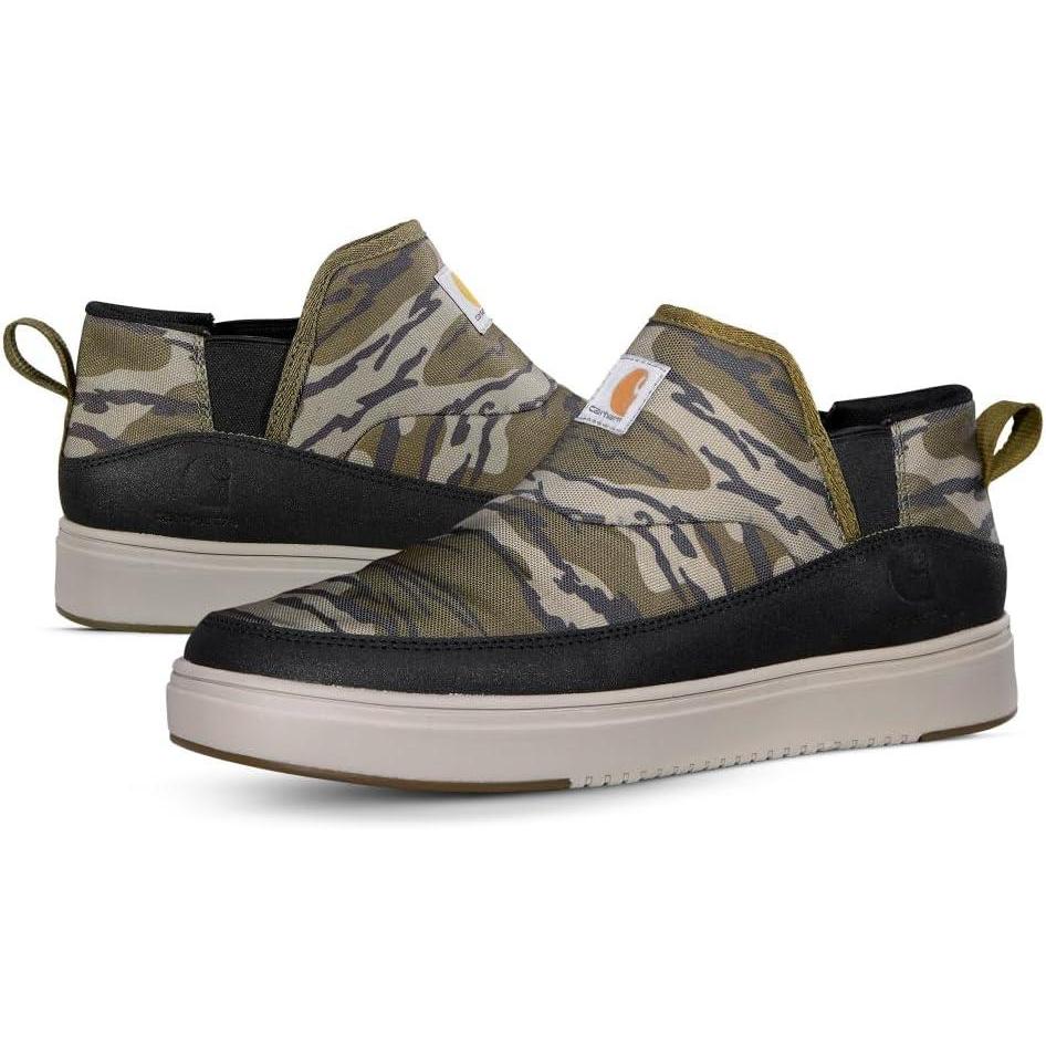 imageCarhartt Mens Detroit Canvas Mid Slip On ShoesMossy Oak