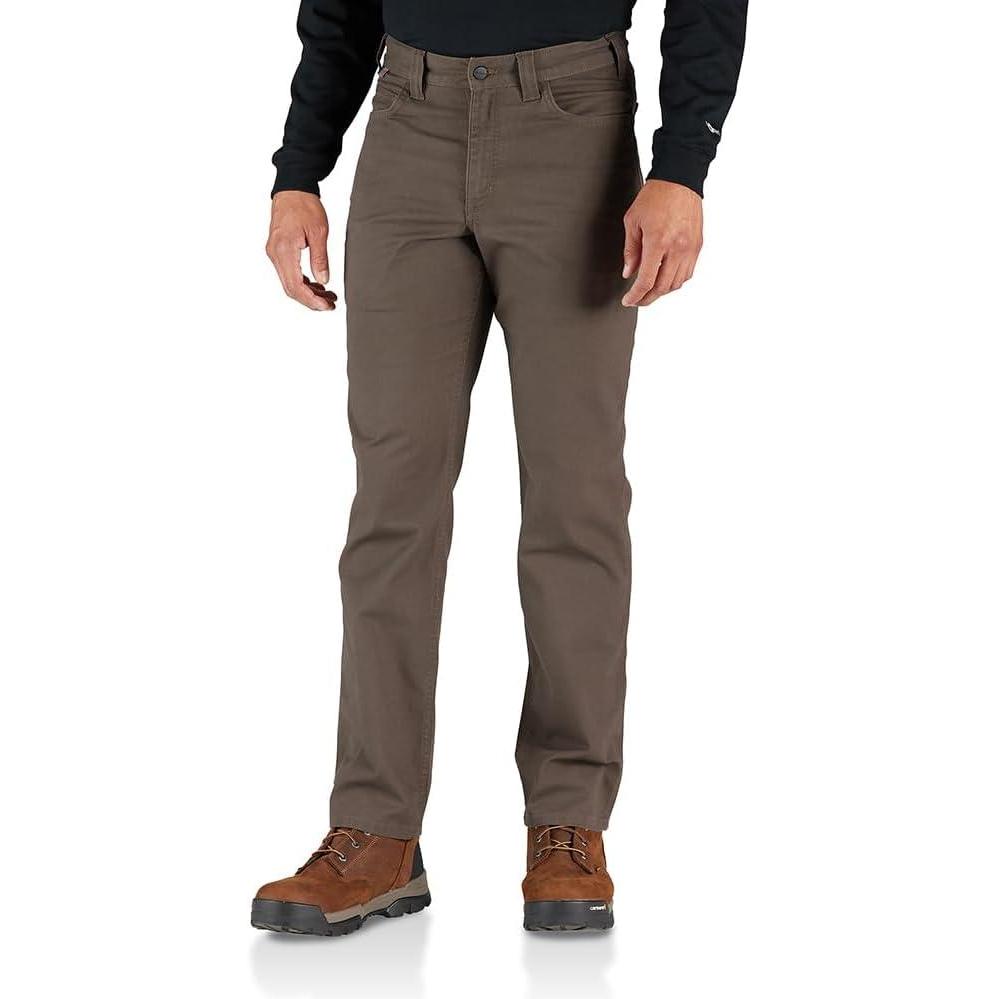 imageCarhartt Mens FR Relaxed Straight Rigby PantDark Coffee