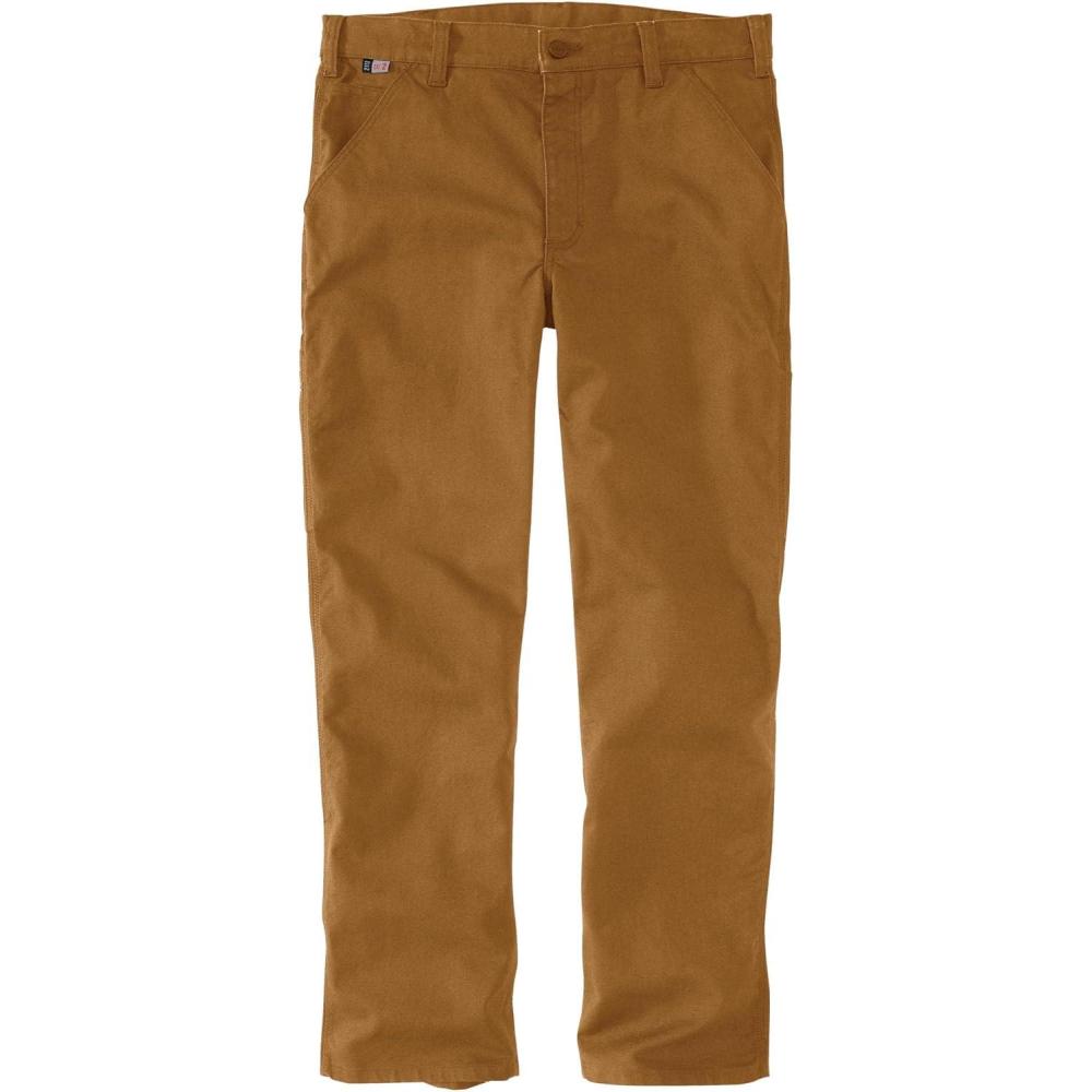 imageCarhartt Mens FR Relaxed Straight Rugged Flex Duck DungareeCarhartt Brown