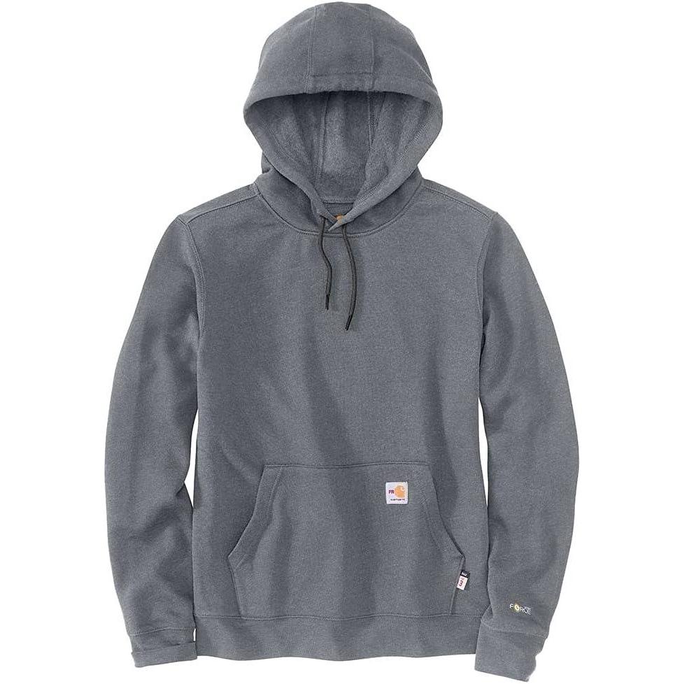 imageCarhartt Mens Flame Resistant Force Loose Fit Midweight SweatshirtGranite Heather