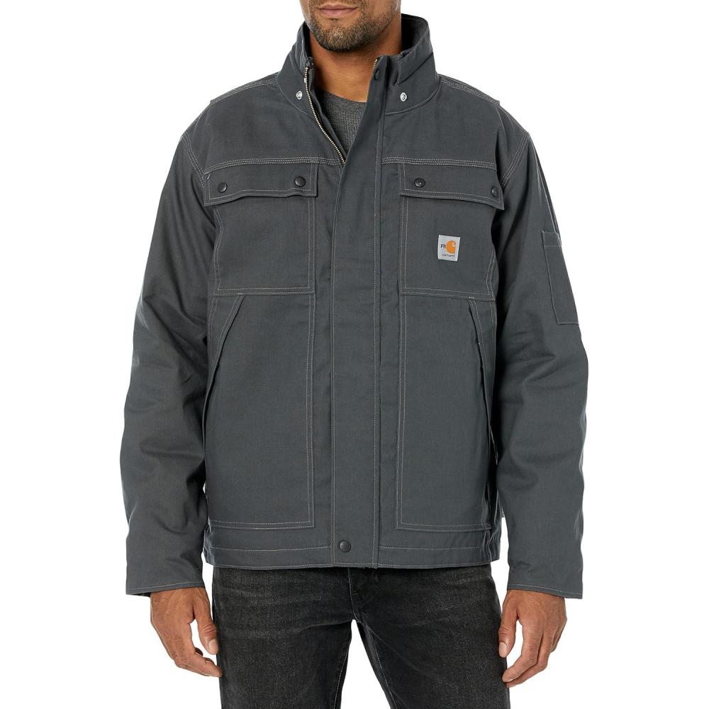 imageCarhartt Mens Flame Resistant Full Swing Relaxed Fit Quick Duck Insulated CoatShadow