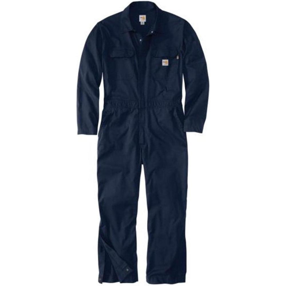 imageCarhartt Mens Flame Resistant Loose Fit Twill CoverallDark Navy