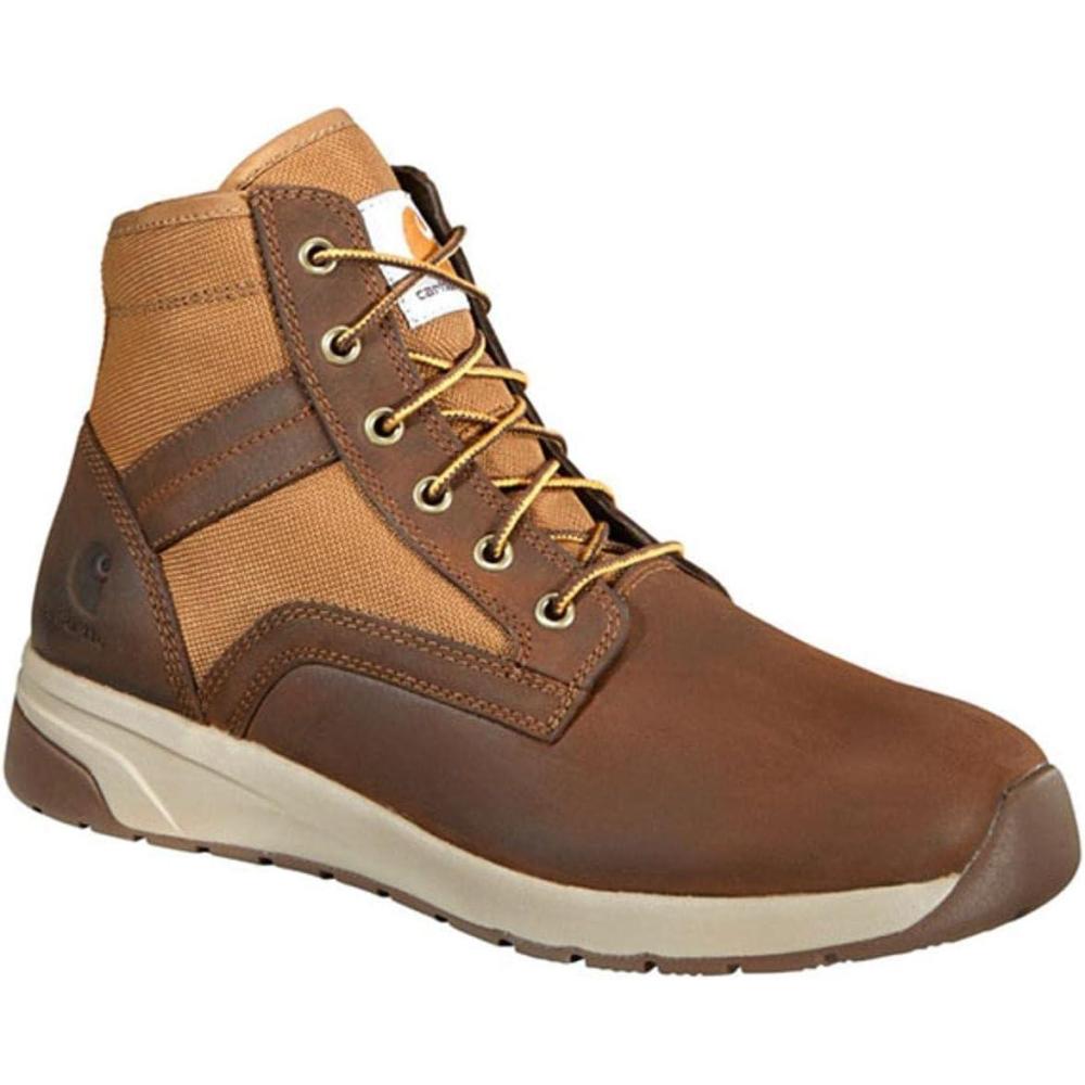imageCarhartt Mens Force 5quot Lightweight Sneaker Boot Nano Comp Toe AnkleBrown Leather Tan Duck