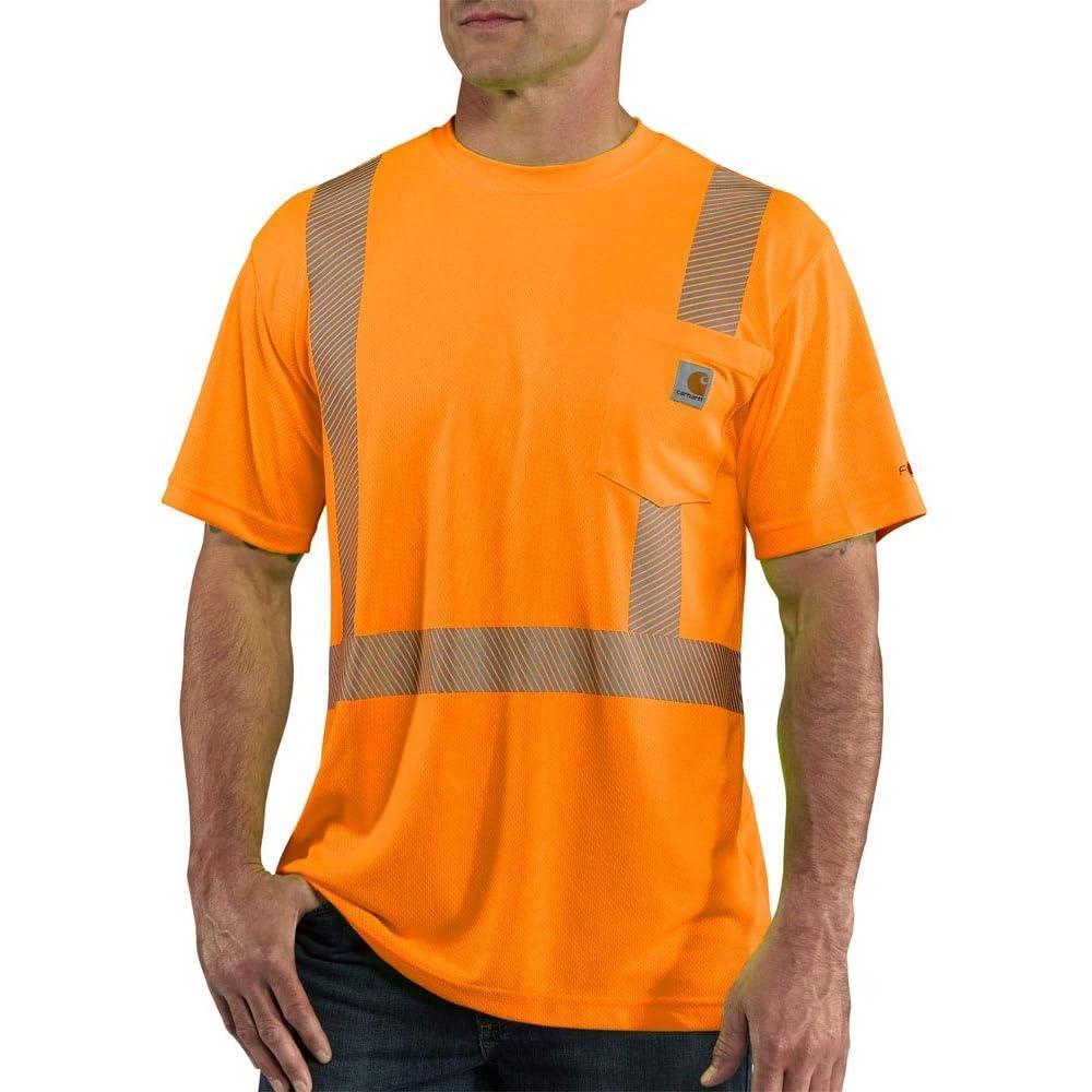 imageCarhartt Mens Force HighVisibility ShortSleeve Class 2 TShirtBright Orange