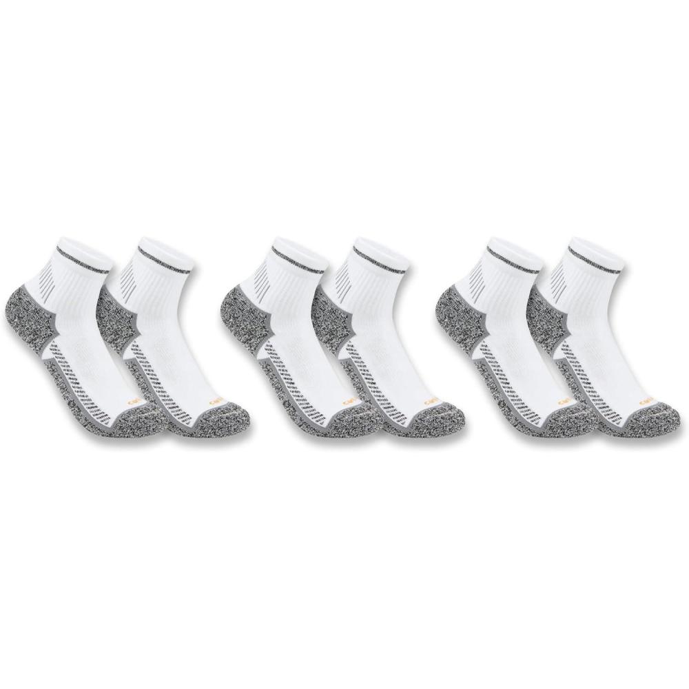 imageCarhartt Mens Force Midweight Sock 3 PackWhite