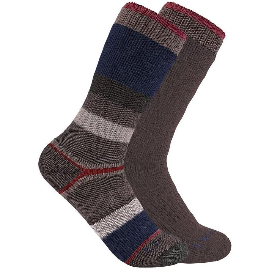 imageCarhartt Mens Heavyweight Crew Sock 2 PackAssorted 2 Brick