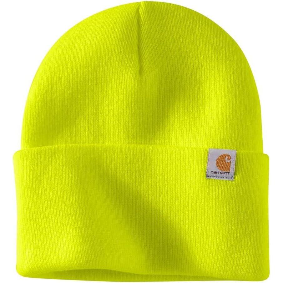imageCarhartt Mens Knit Cuffed Beanie 104597Brite Lime